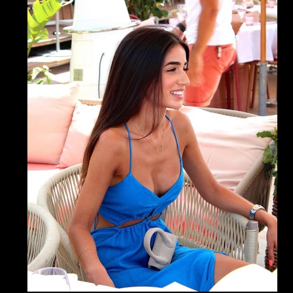 Zara CUT OUT LINEN BLEND DRESS - Picture 8 of 16